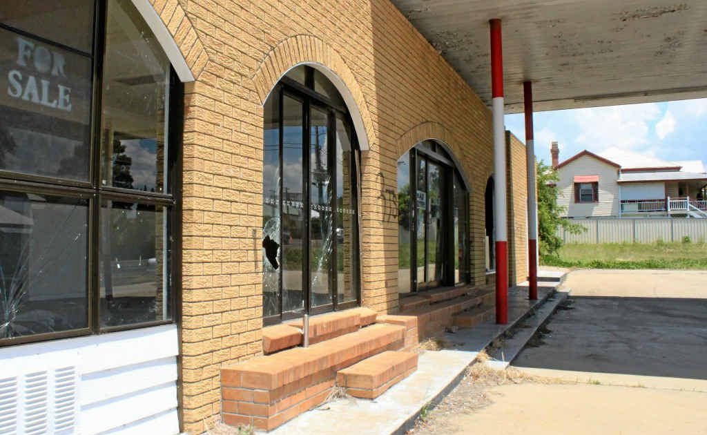 Tony Prentice plans to turn this run-down block into a bottle shop.